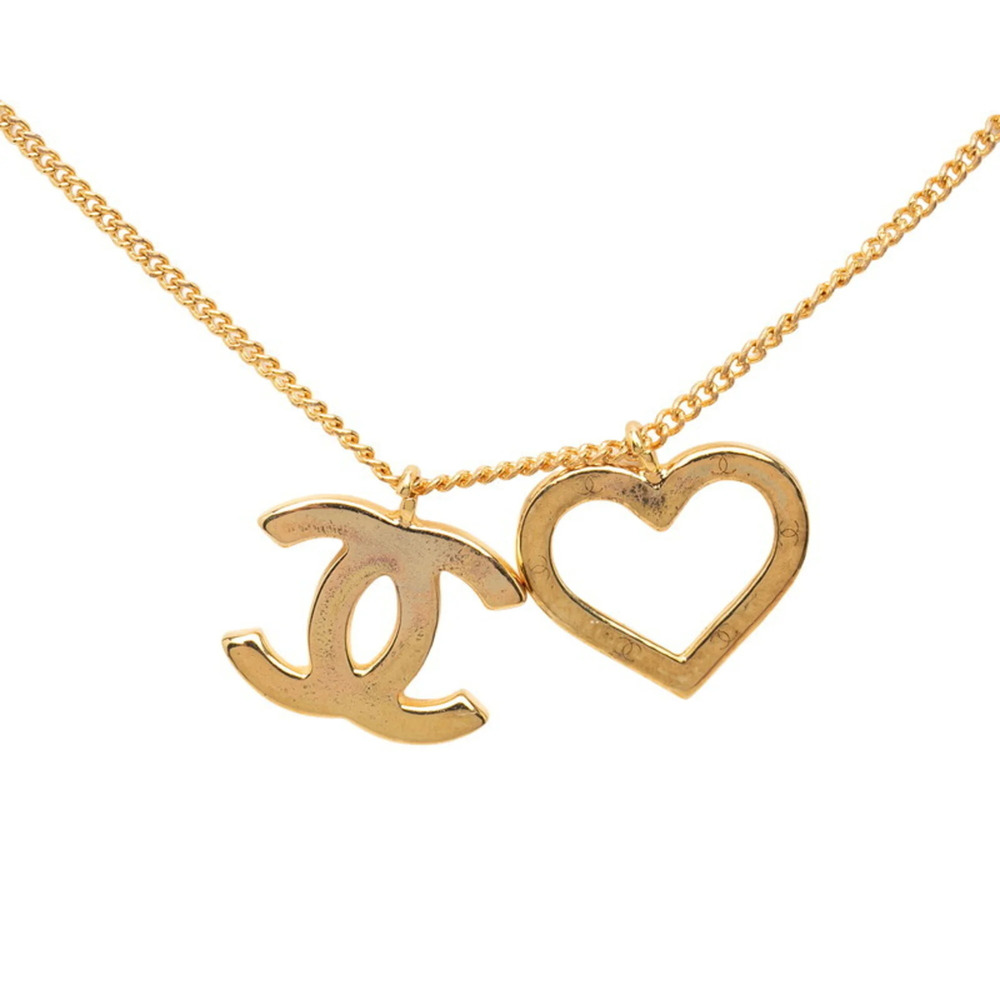CHANEL Gold Logo Necklace